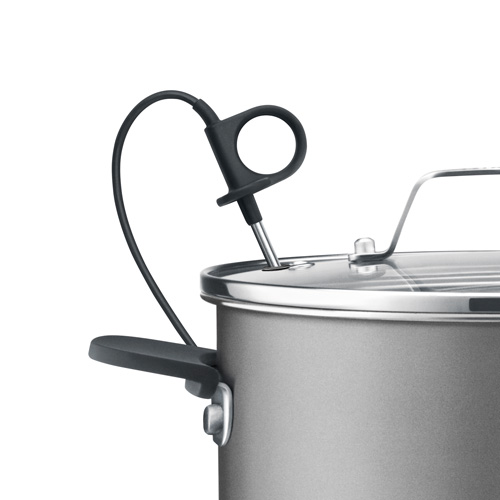 the One° Precision Poacher™ in Brushed Stainless Steel Built-in Temperature Probe