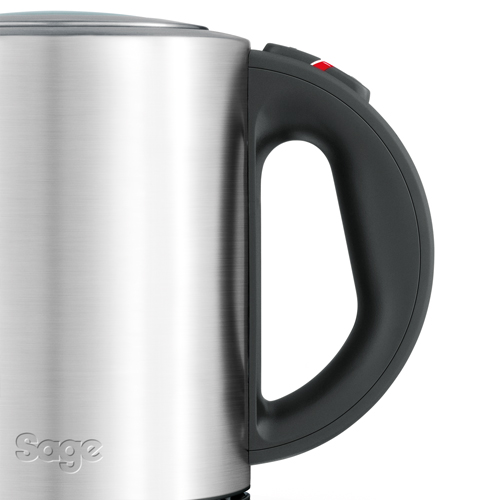 the Compact Kettle™ Kettles & Tea in Brushed Stainless Steel Ergonomic Handle