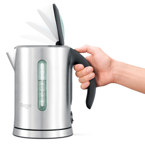 the Soft Open™ Kettle Kettles & Tea in Silver Dual Water Windows