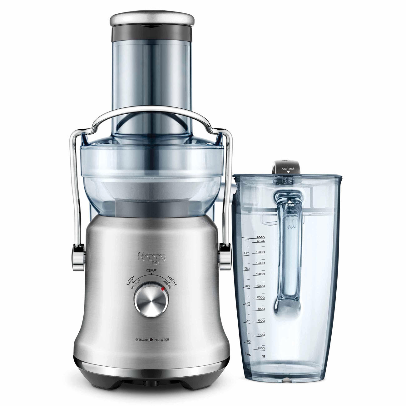 estrattore Brushed Stainless Steel SAGE SJE530 the Nutri Juicer Cold Plus 