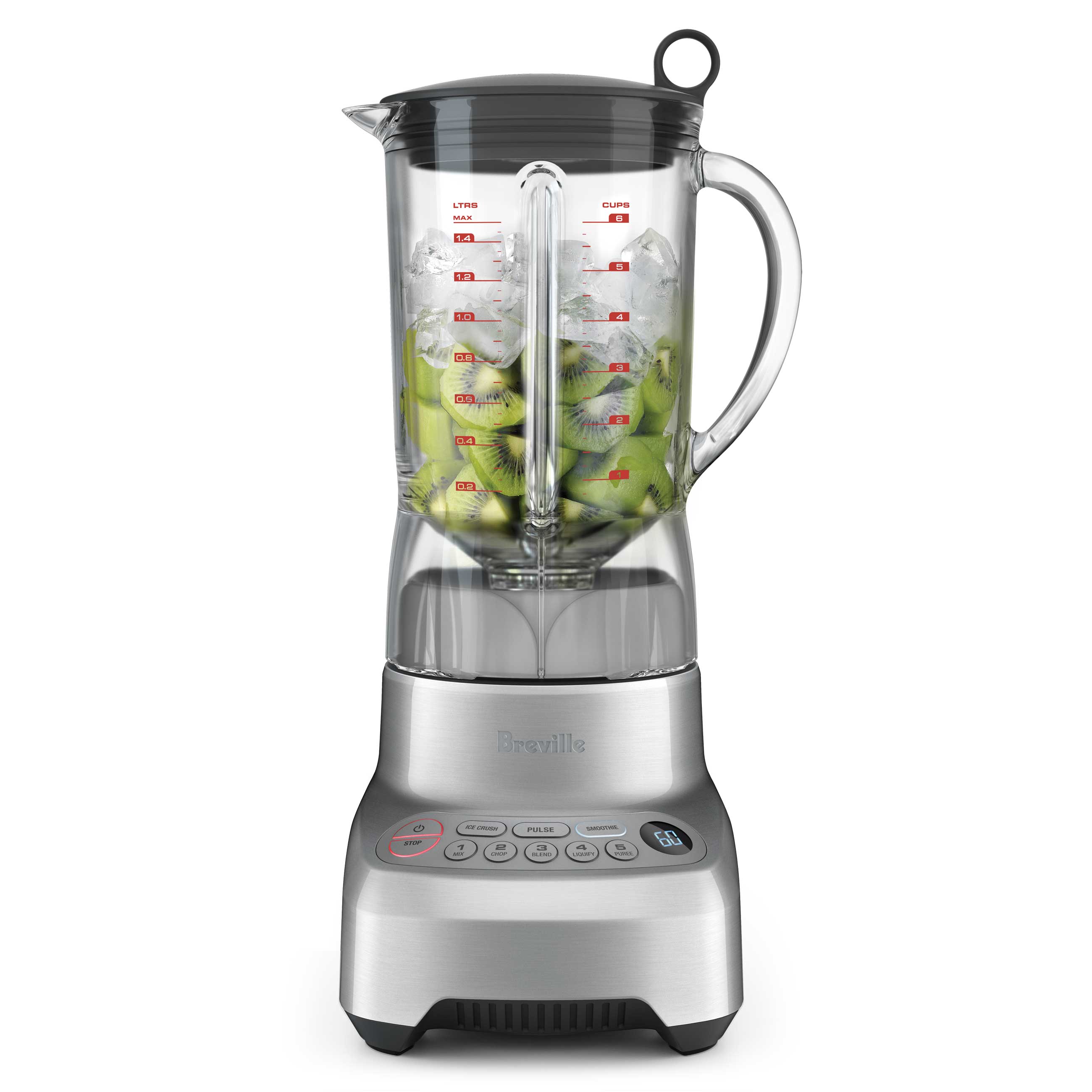 the Kinetix® Control Blender in Brushed Stainless Steel in action