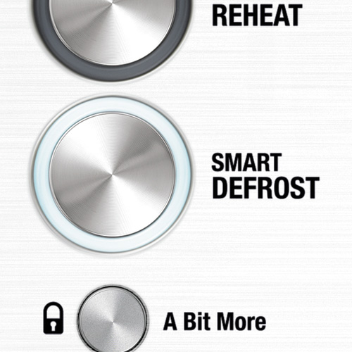 the Quick Touch in Silver smart defrost
