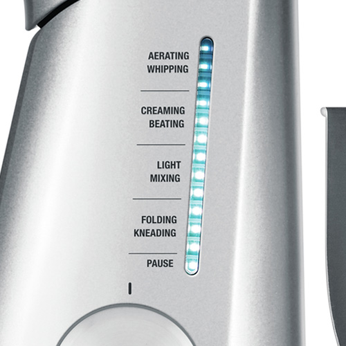 the Scraper Mixer Pro in Silver Pearl 12 speed electronic control