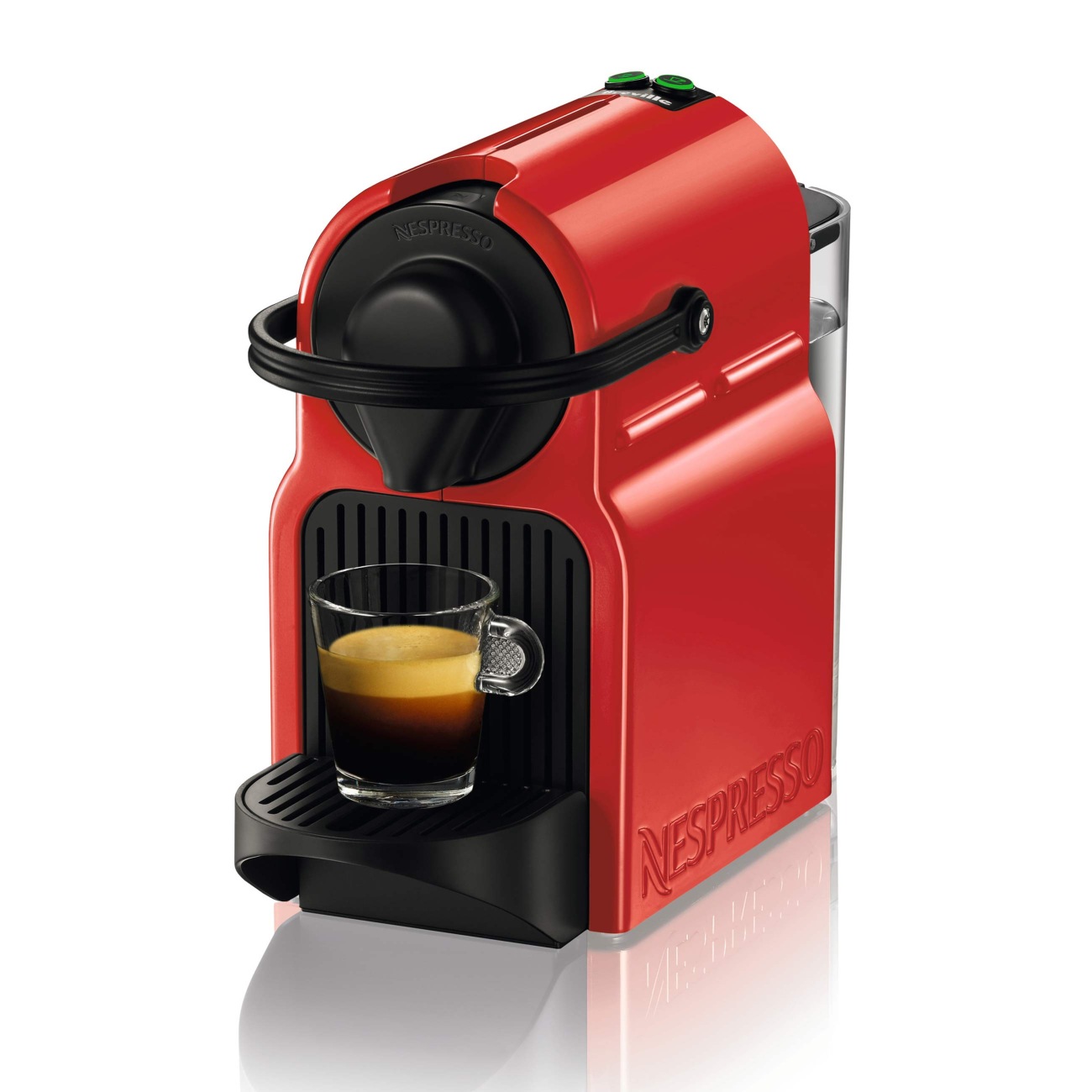 Breville Inissia Espresso Machine Red Bundle with Aeroccino