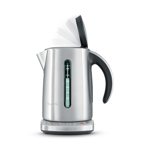 the IQ Kettle in Brushed Stainless Steel with soft top lid