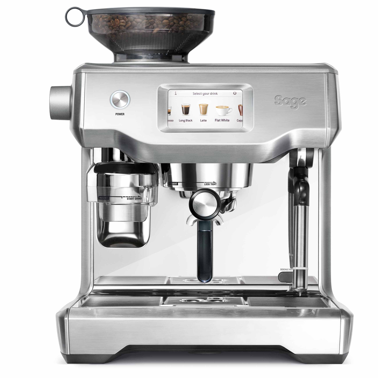 SAGE Barista Express Bean-Tasse Machine à Café Pot à Lait Tasse en acier inoxydable