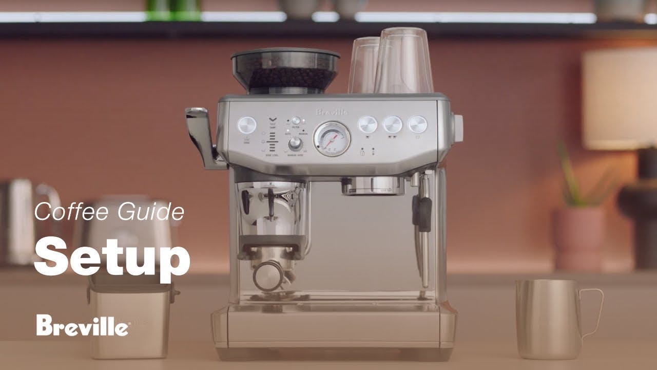 Breville coffee guide tutorial - Setting up your machine