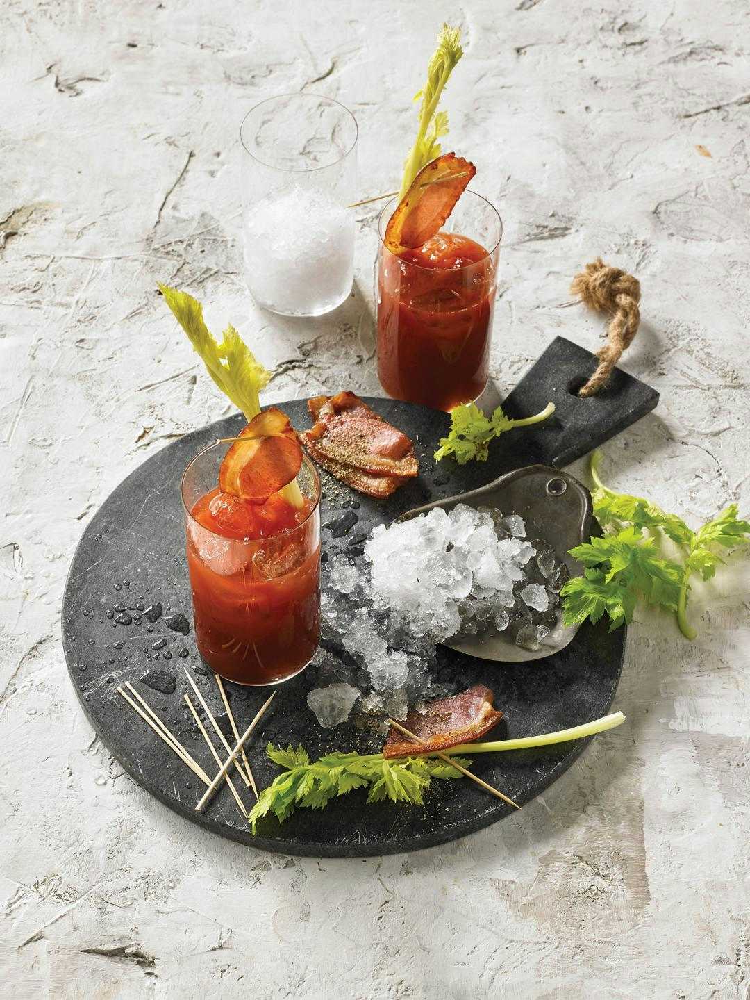 Smoky Bloody Mary with Double-Smoked Bacon