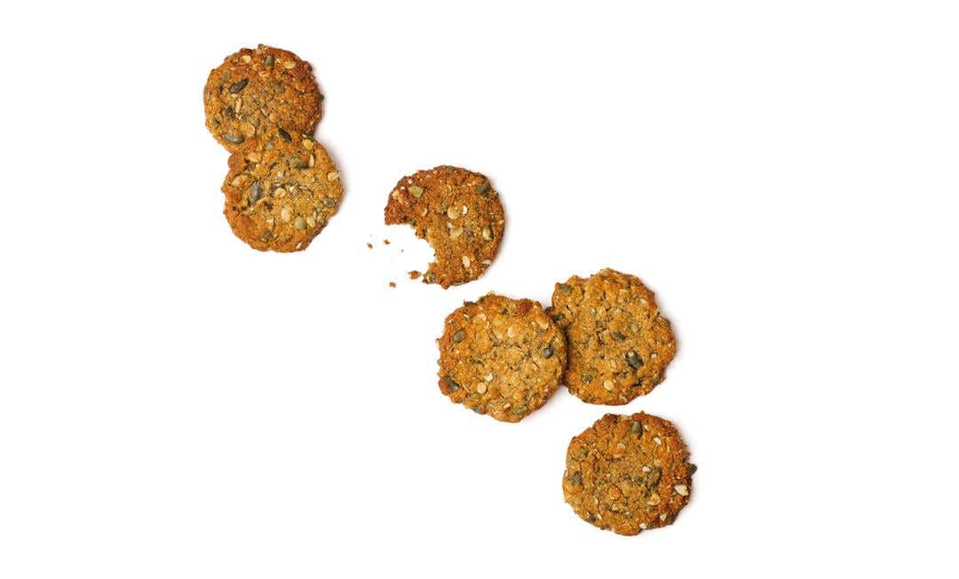 Chewy Oat, Pepita, and Flax Seed Cookies