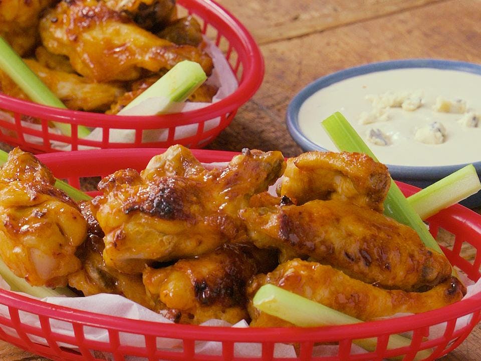 Buffalo Wings with Blue Cheese Sauce