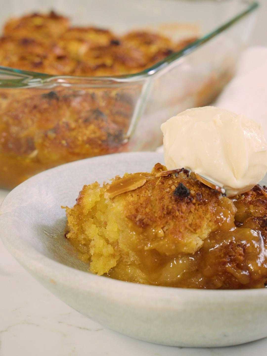 Pear and Maple Cobbler