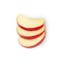 fresh apple slices icon