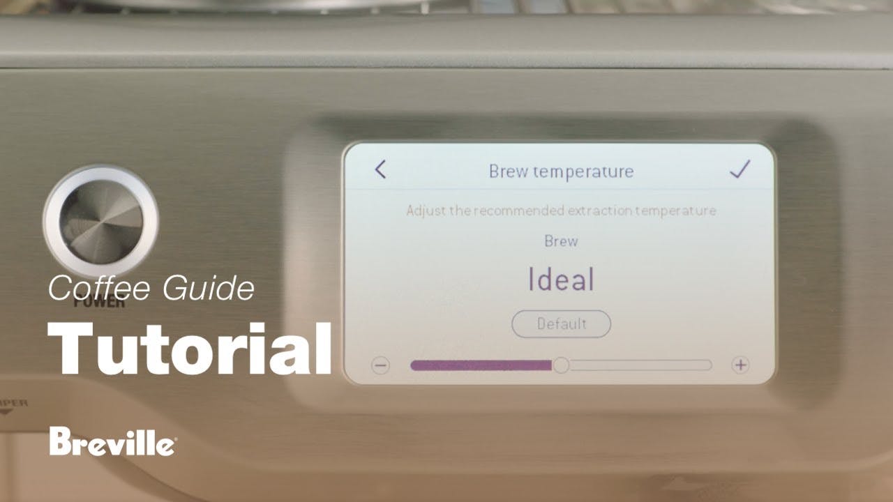 Breville coffee guide tutorial - How to adjust the brew temperature
