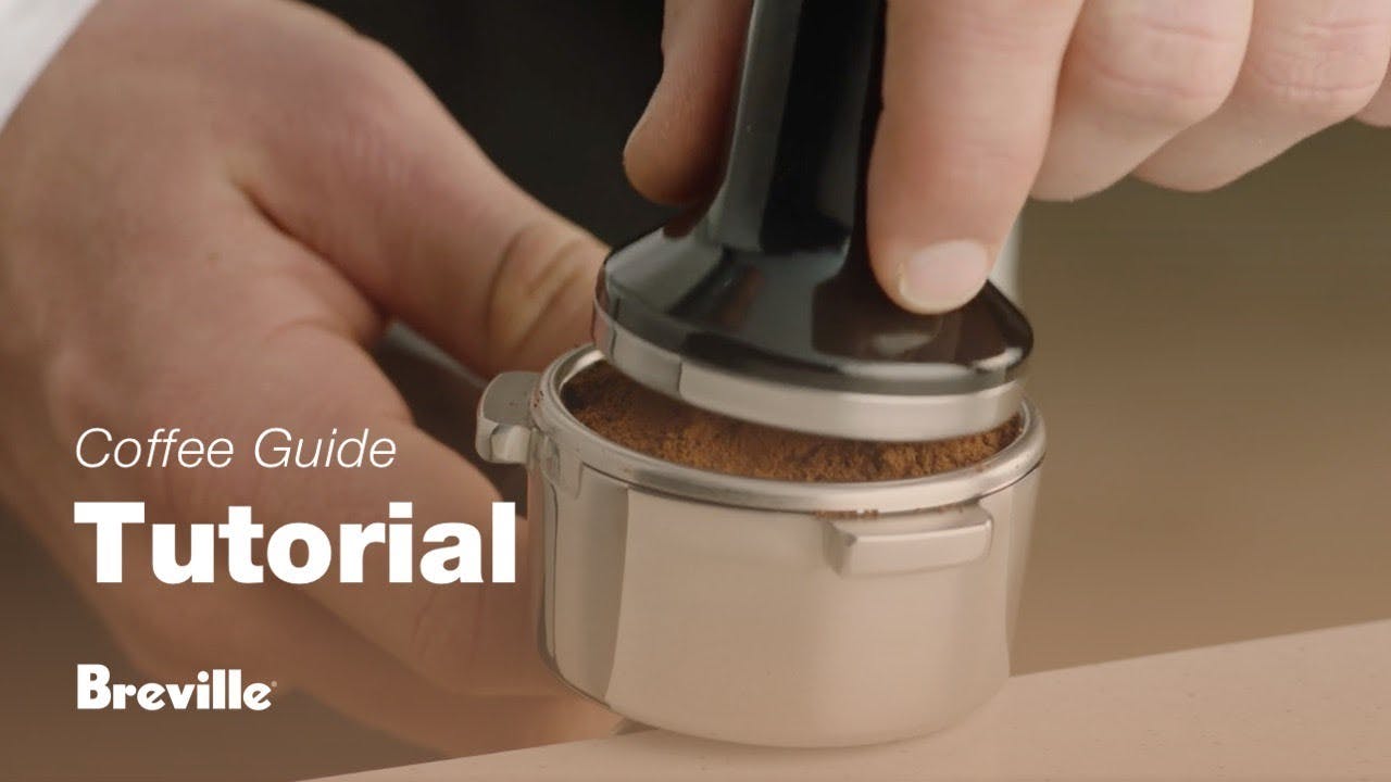 Breville coffee guide tutorial - How to tamp and trim the dose