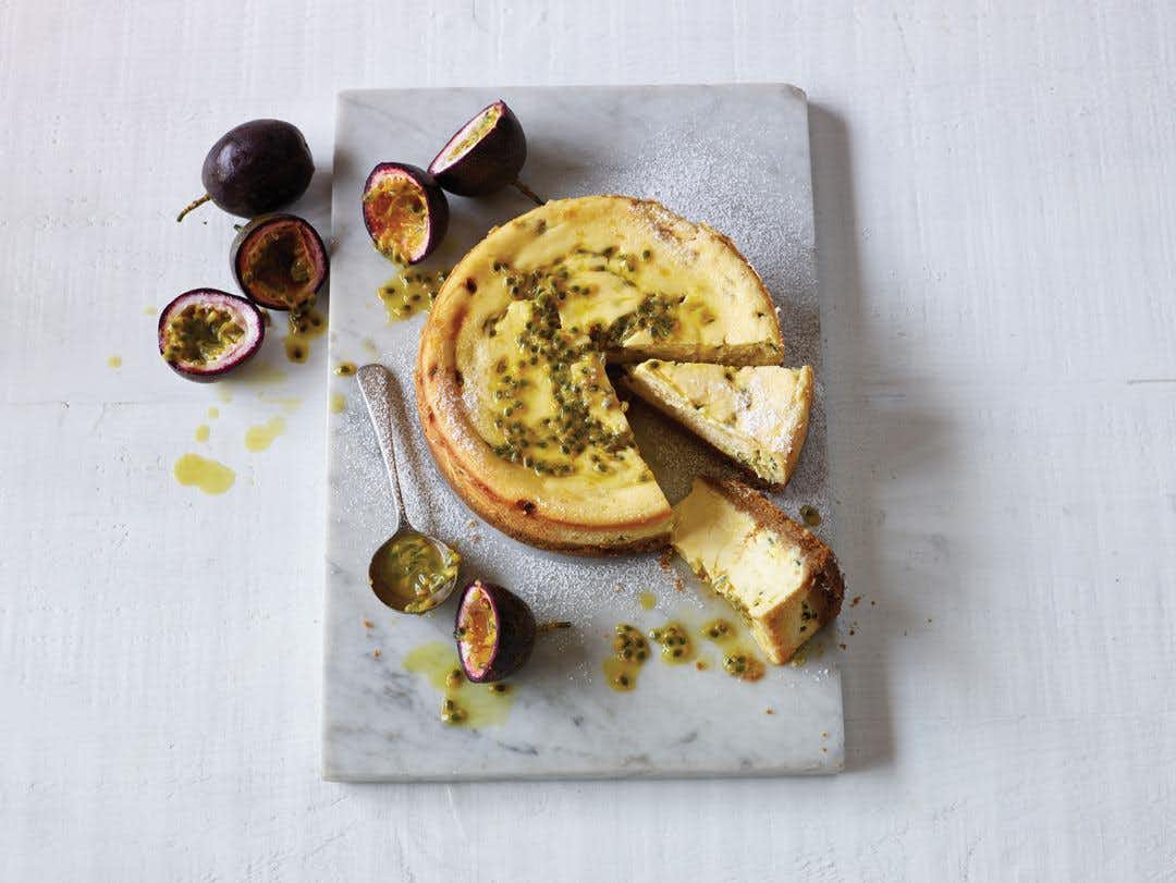 Baked Passionfruit Cheesecake 